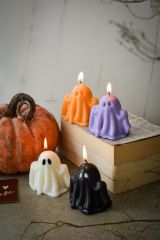 4 Adet Hayalet Ghost Kokulu Hediyelik Dekoratif Soya Wax Mum