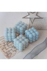 Dekoratif 4'Lü Mavi Renkli Kokulu Bubble Set