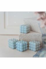 Dekoratif 4'Lü Mavi Renkli Kokulu Bubble Set