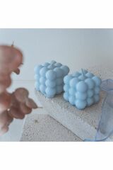 Dekoratif 2'Li Mavi Renkli Kokulu Bubble Set