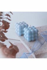 Dekoratif 2'Li Mavi Renkli Kokulu Bubble Set
