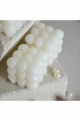 Dekoratif 2'Li Beyaz Renkli Kokulu Bubble Set