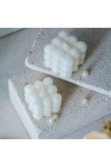 Dekoratif 2'Li Beyaz Renkli Kokulu Bubble Set