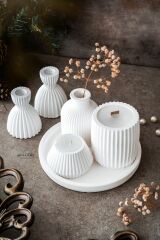Tasarım Şamdan Soya Wax Bardak Mum Takımı