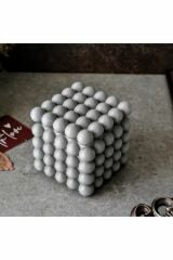 Büyük Boy Bubble Modeli Beton Soya Wax Kokulu Mum