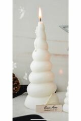 Büyük Boy Kokulu Soya Wax Burgulu Dönence Mum