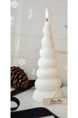 Büyük Boy Kokulu Soya Wax Burgulu Dönence Mum