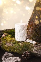 Kelebek Desenli Soya Wax Baton Mum