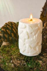 Kelebek Desenli Soya Wax Baton Mum
