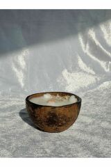 Jeane Candles Organik Gerçek Hindistan Cevizinden Okyanus Kokulu Mum Deniz Kabuğu Hediyelik Beyaz