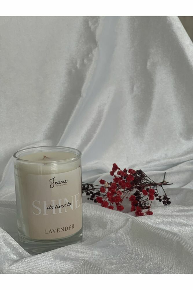 Jeane Candles Kokulu Mum Glass Bardak Lavanta Kokulu