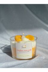 Jeane Candles Mandalina Vanilya Kokulu Pasty Cupcake Hediyelik Turuncu Aromaterapi Mum