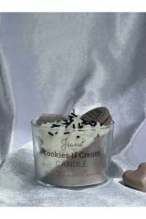 Cookie Kurabiye Cream Krem Vanilya Çikolata Aromaterapi Kokulu Mum