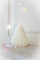 Büyük Boy Tasarım Yıl Başı Çam Ağacı Soya Wax Mum
