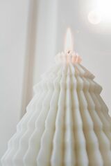 Büyük Boy Tasarım Yıl Başı Çam Ağacı Soya Wax Mum