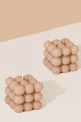Dekoratif Bubble 2'li Set Kokulu Mum