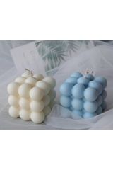 Dekoratif Bubble 2'li Set Kokulu Mum