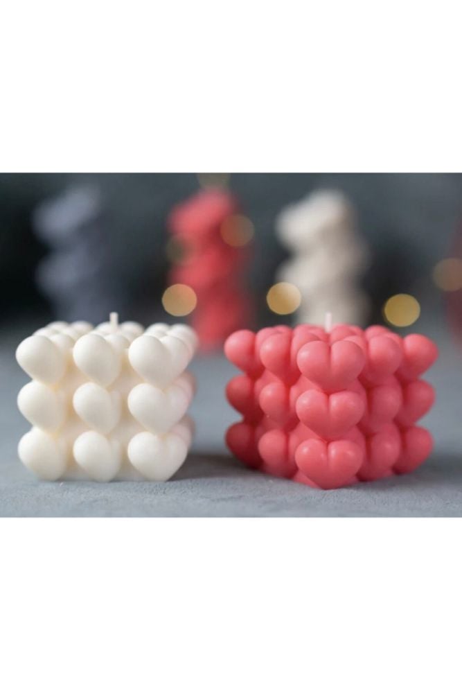 2'li Kokulu Kalpli Bubble Mum Takımı