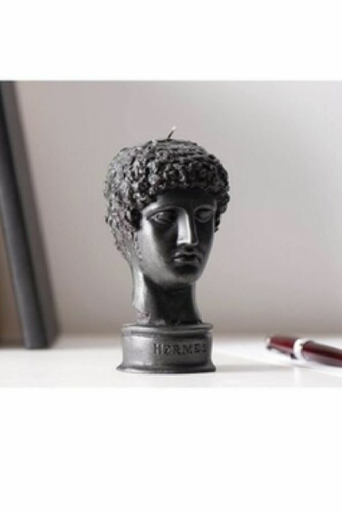 12cm Hermes Dekoratif Kokulu Heykel Büst Mum