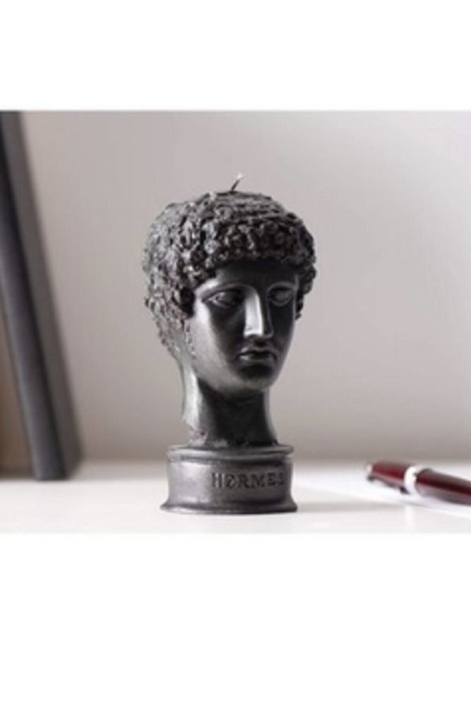 9 cm Hermes Dekoratif Kokulu Heykel Büst Mum