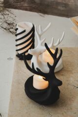 Özel Şık Tasarım Led Tealight Yeni Yıl Geyik Mini Gece Lambası Takımı