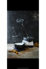 Büyük Boy Mermer Desen Tütsülük Ve Tasarım Doğal Soya Wax Mum Hediyelik Dekoratif Set