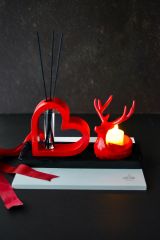 Bambu Çubuklu Oda Kokusu Tea Light Mumluk Seti Hediyelik Dekoratif