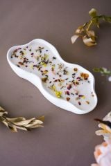 Büyük Boy Doğal Soya Wax Dekoratif Hediyelik Kokulu Ahşap Fitilli Beton Mum