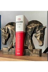20 Cm 2 Adet Dekoratif Kübik Geometrik Tasarım At Kitap Tutucu Biblo